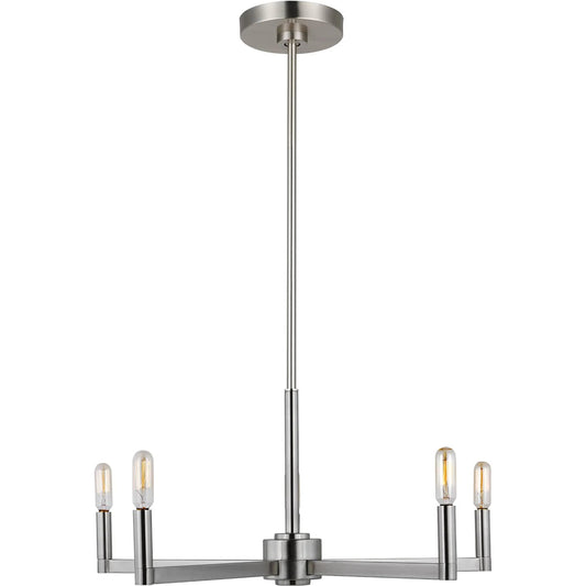 Fullton Five Light Chandelier by Visual Comfort & Co.. Made from steel in a unique style.