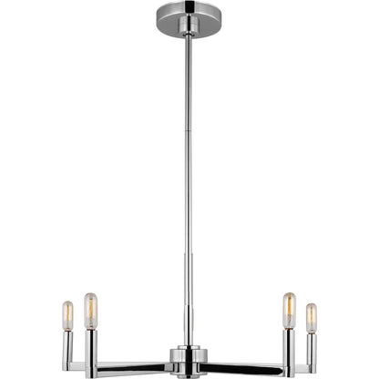 Fullton Five Light Chandelier by Visual Comfort & Co.. Made from steel in a unique style.
