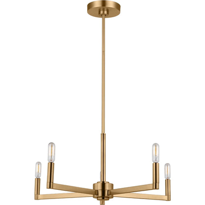 Fullton Five Light Chandelier by Visual Comfort & Co.. Made from steel in a unique style.