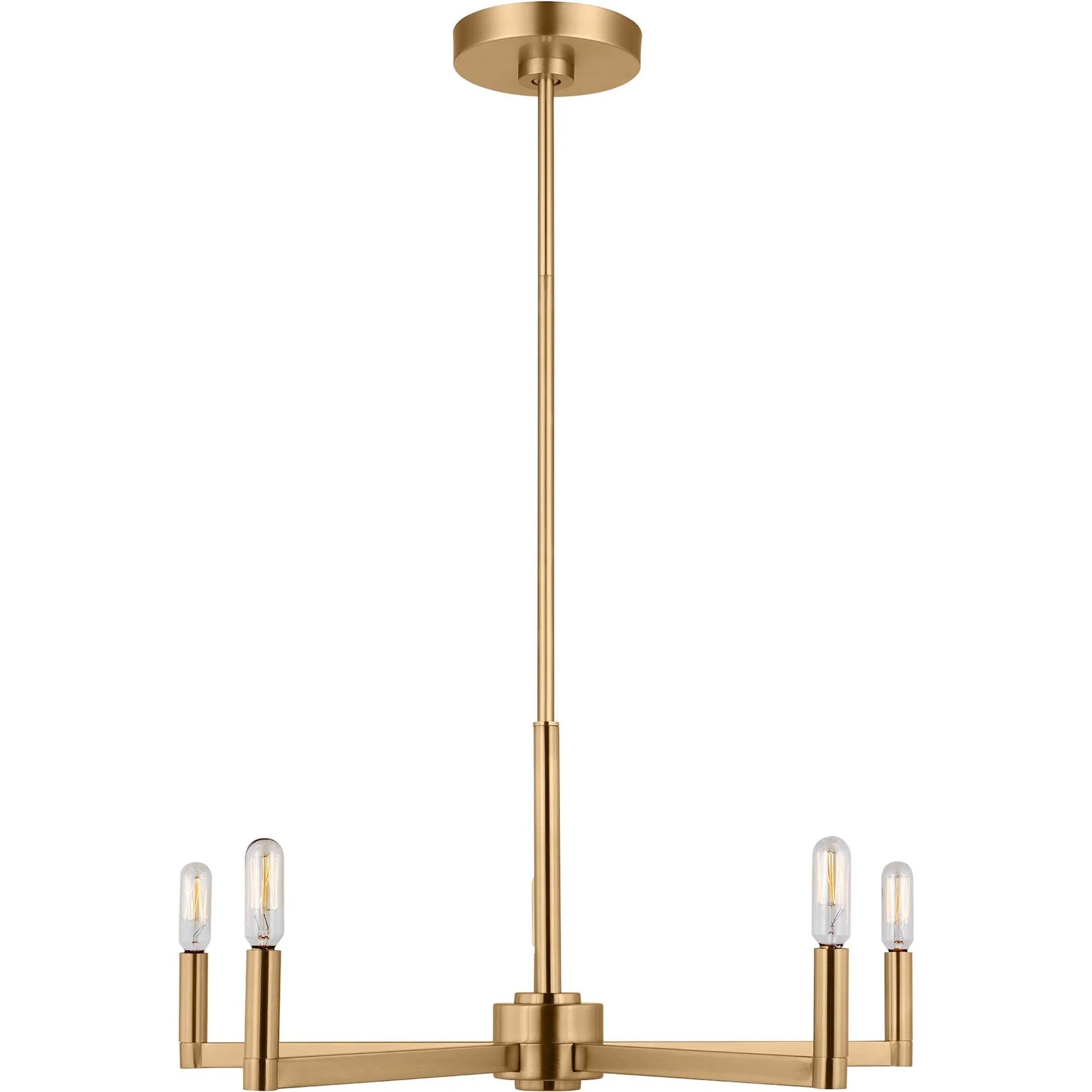 Fullton Five Light Chandelier by Visual Comfort & Co.. Made from steel in a unique style.