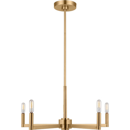 Fullton Five Light Chandelier by Visual Comfort & Co.. Made from steel in a unique style.