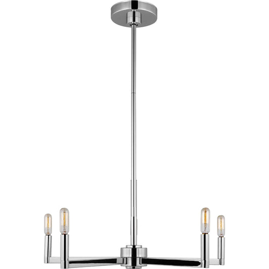 Fullton Five Light Chandelier by Visual Comfort & Co.. Made from steel in a unique style.