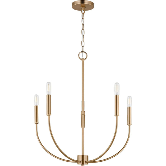 Greenwich Five Light Chandelier by Visual Comfort & Co.. Made from steel in a transitional style.