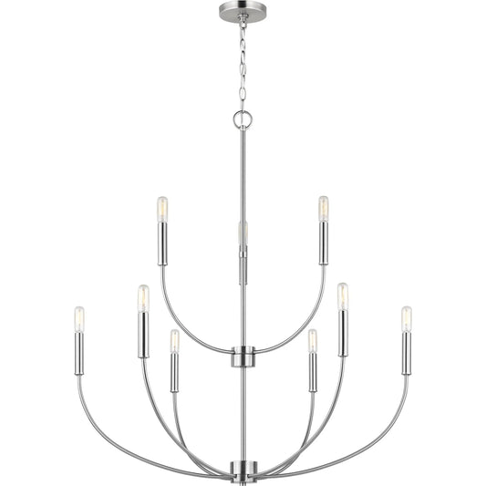 Greenwich Nine Light Chandelier by Visual Comfort & Co.. Made from steel in a unique style.