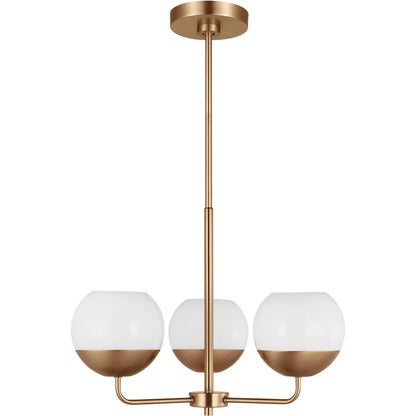 Alvin Three Light Chandelier by Visual Comfort & Co.. Made from steel in a unique style.