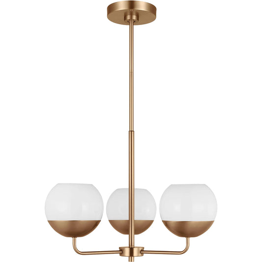 Alvin Three Light Chandelier by Visual Comfort & Co.. Made from steel in a unique style.