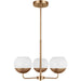 Alvin Three Light Chandelier by Visual Comfort & Co.. Made from steel in a unique style.