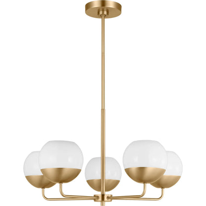 Alvin Five Light Chandelier by Visual Comfort & Co.. Made from steel in a unique style.