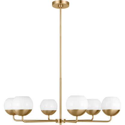 Alvin Six Light Chandelier by Visual Comfort & Co.. Made from steel in a unique style.
