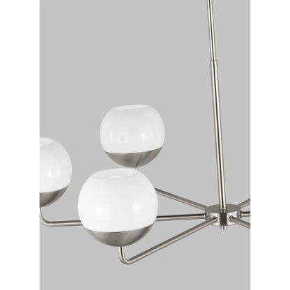 Alvin Six Light Chandelier by Visual Comfort & Co.. Made from steel in a unique style.