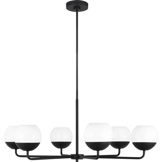 Alvin Six Light Chandelier by Visual Comfort & Co.. Made from steel in a unique style.