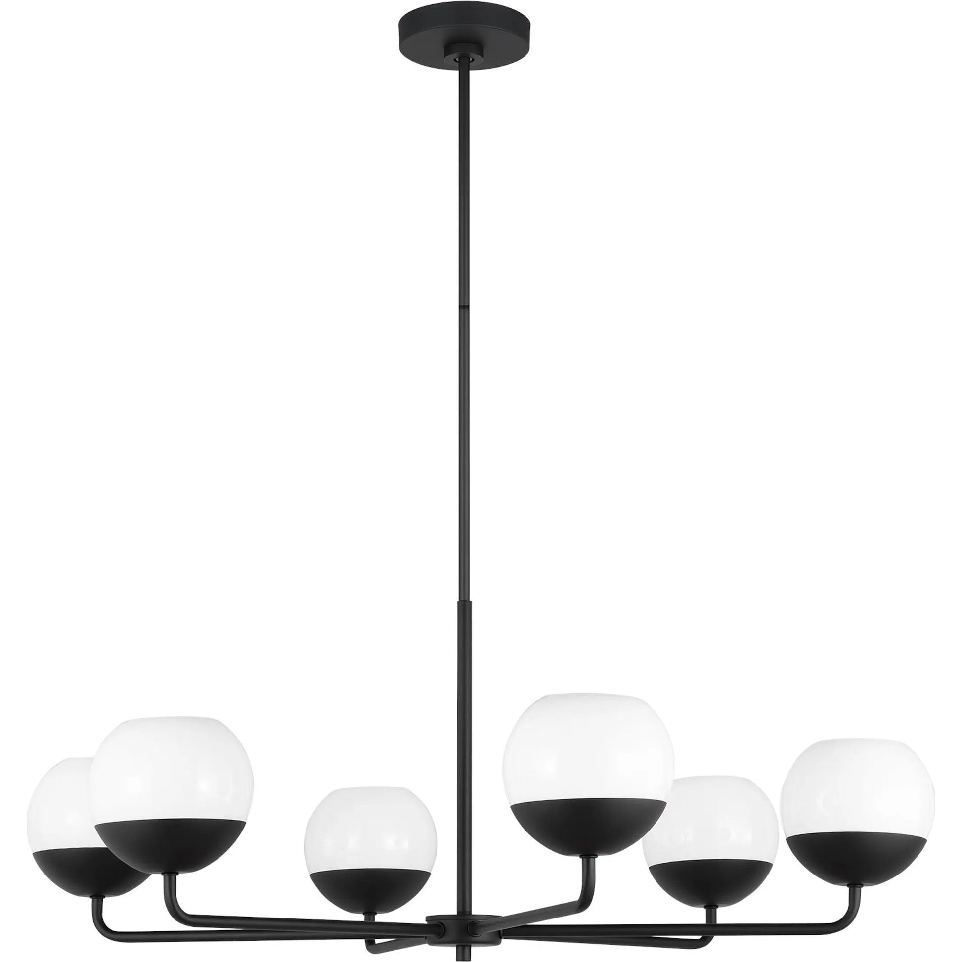 Alvin Six Light Chandelier by Visual Comfort & Co.. Made from steel in a unique style.