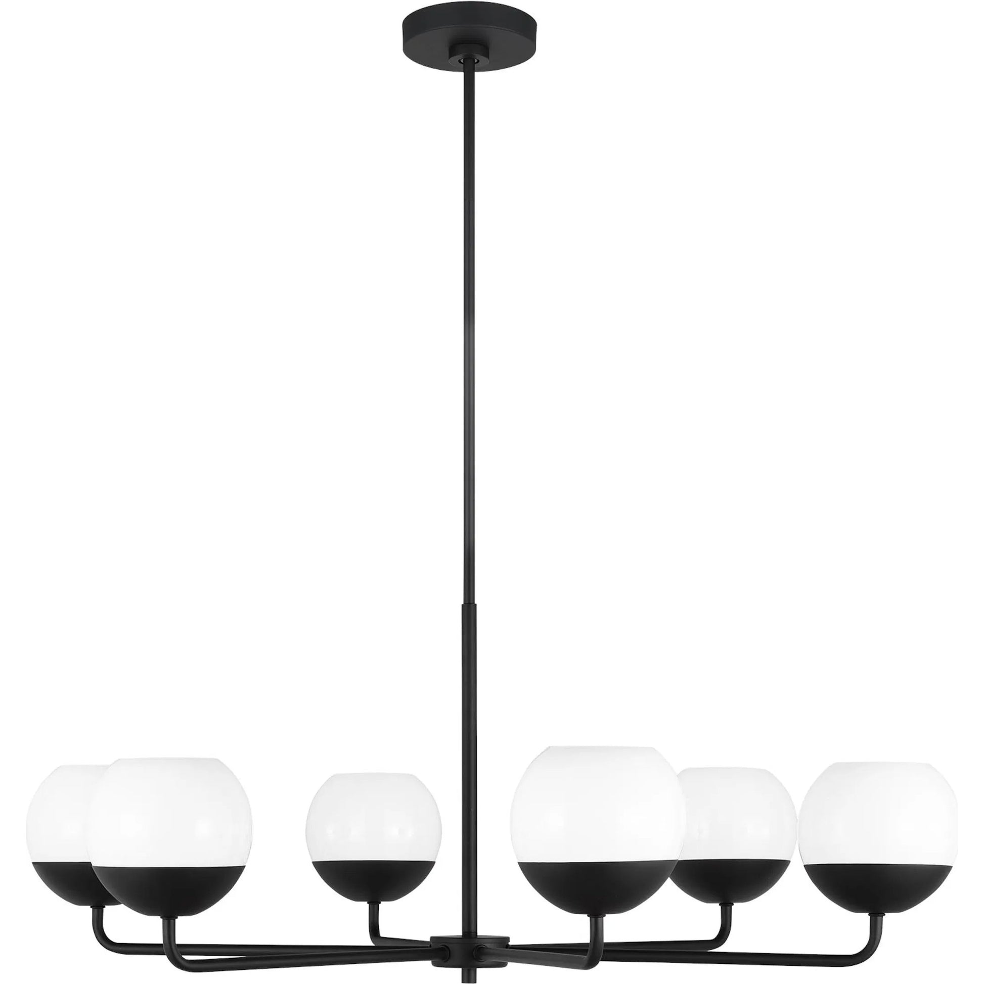 Alvin Six Light Chandelier by Visual Comfort & Co.. Made from steel in a unique style.