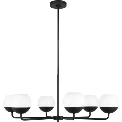 Alvin Six Light Chandelier by Visual Comfort & Co.. Made from steel in a unique style.