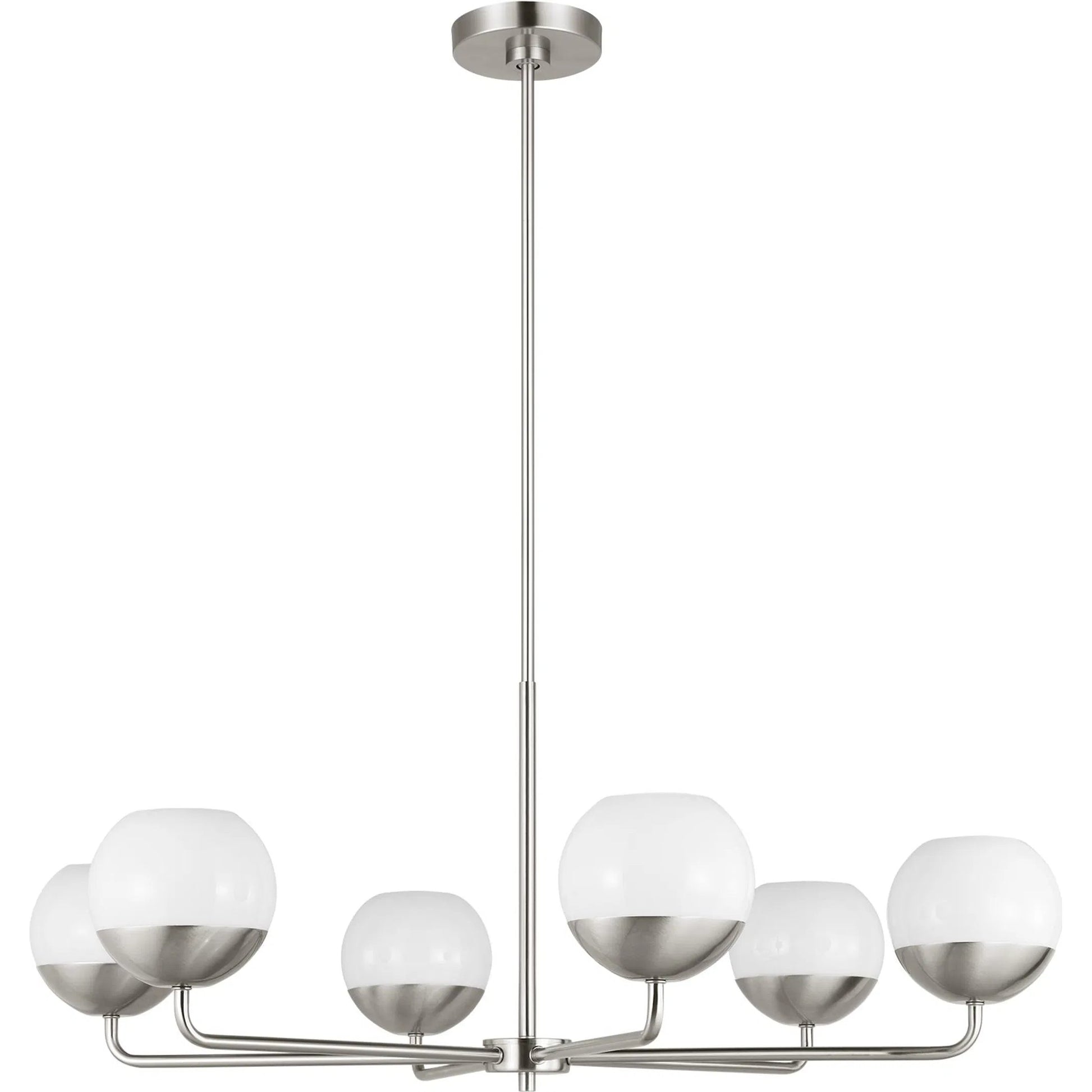 Alvin Six Light Chandelier by Visual Comfort & Co.. Made from steel in a unique style.