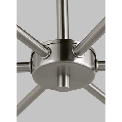 Alvin Six Light Chandelier by Visual Comfort & Co.. Made from steel in a unique style.