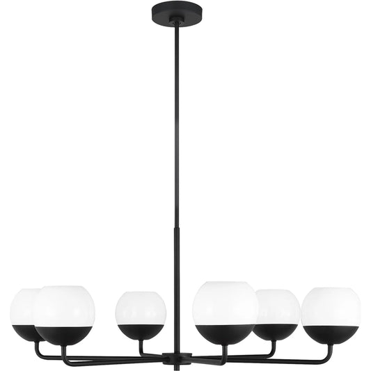 Alvin Six Light Chandelier by Visual Comfort & Co.. Made from steel in a unique style.