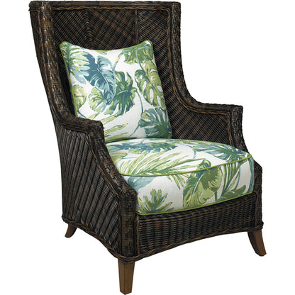 Wing Chair by Tommy Bahama Outdoor in umber. Made from unique in a coastal style.
