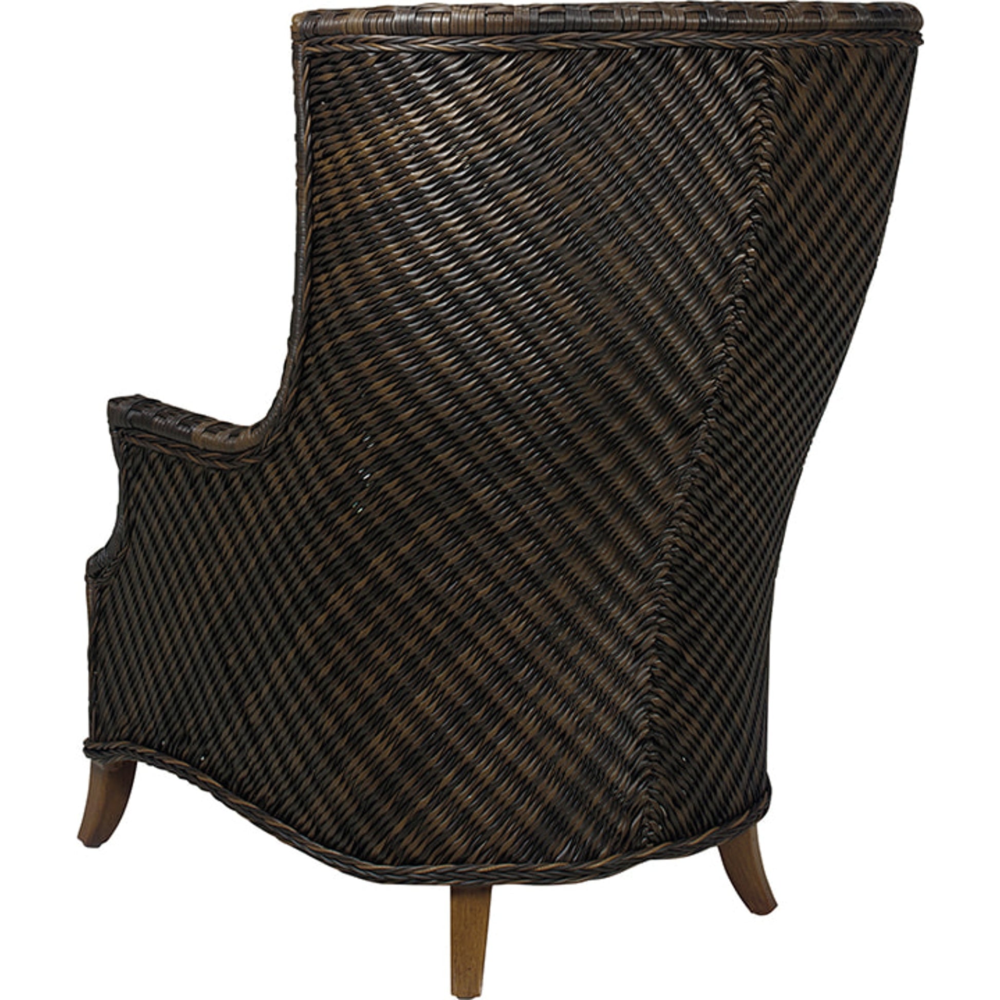 Wing Chair by Tommy Bahama Outdoor in umber. Made from unique in a coastal style.