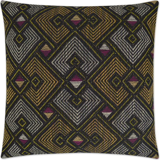 Zozo Pillow by DV Kap Home in multi, black. Made from 90% polyester, 10% acrylic in a unique style.