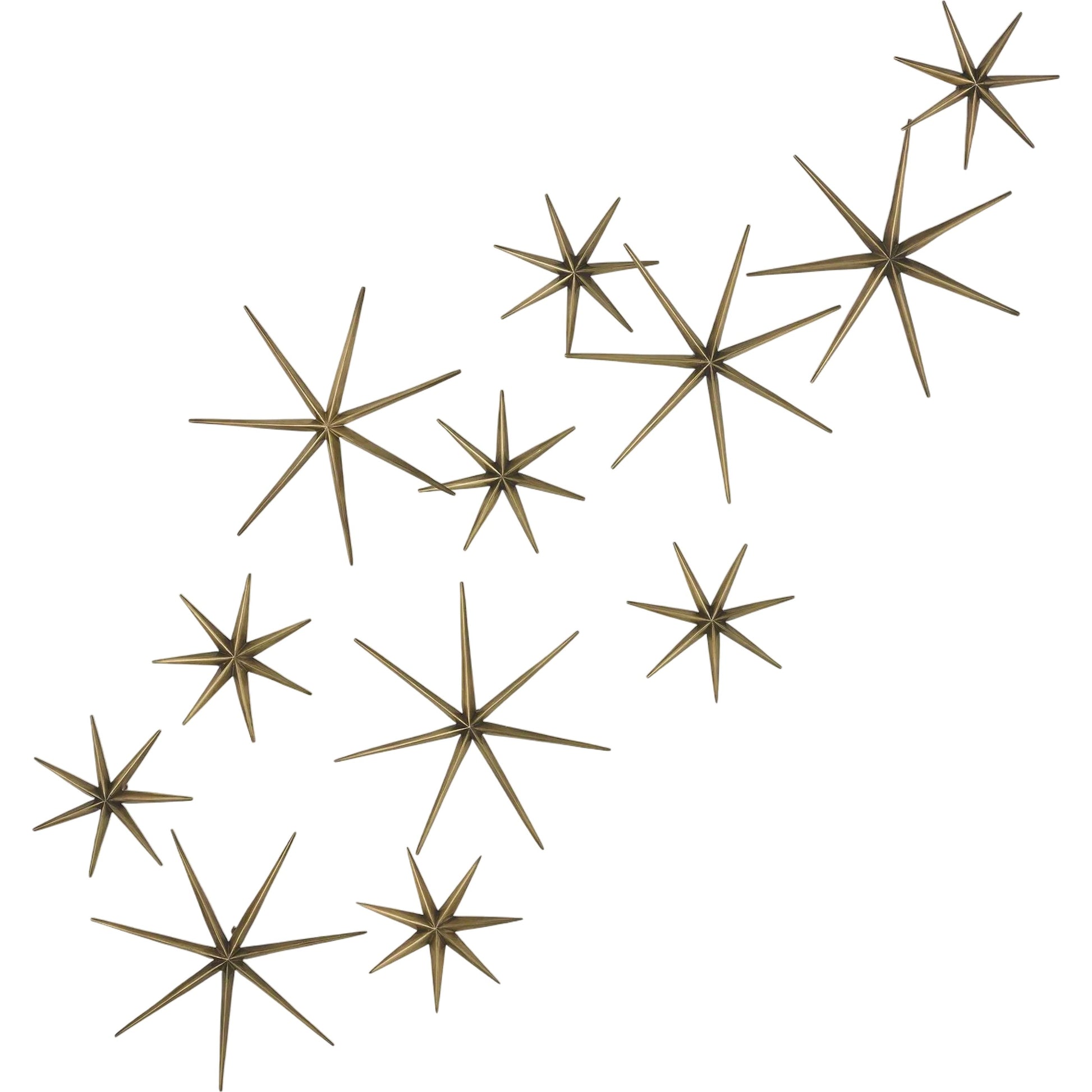 Etoile Wall Decor by Global Views in brass. Made from solid brass in a coastal style.