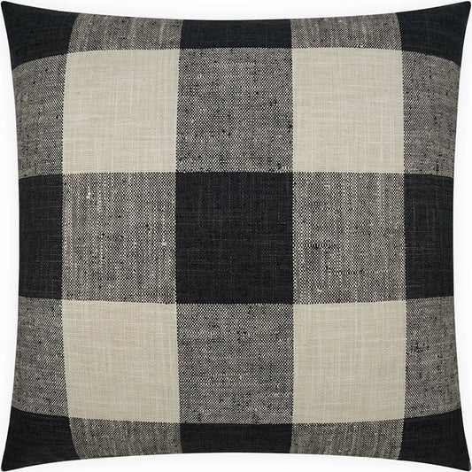 Check Please Pillow by DV Kap Home. Made from 100% polyester in a transitional style.
