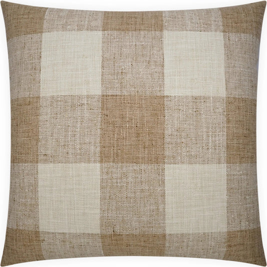 Check Please Pillow by DV Kap Home. Made from 100% polyester in a transitional style.