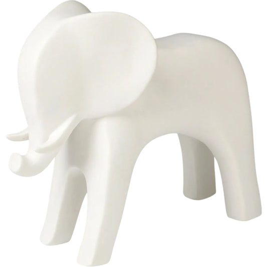 Elephant by Global Views in white. Made from ceramic in a eclectic & global style.