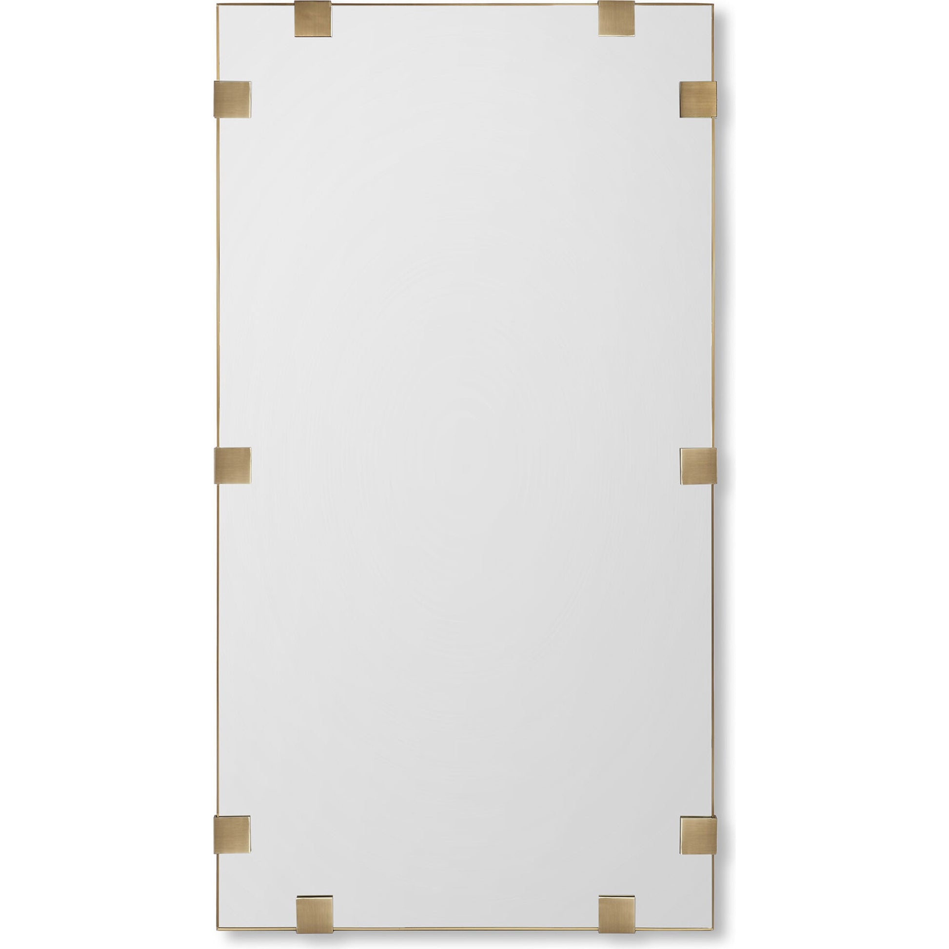 Nippon Floor Mirror by Interlude Home in brushed brass. Made from stainless steel in a modern style.