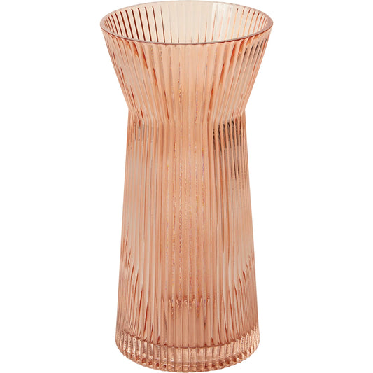 Lyrical Vase by Accent Decor in coral. Made from glass in a unique style.