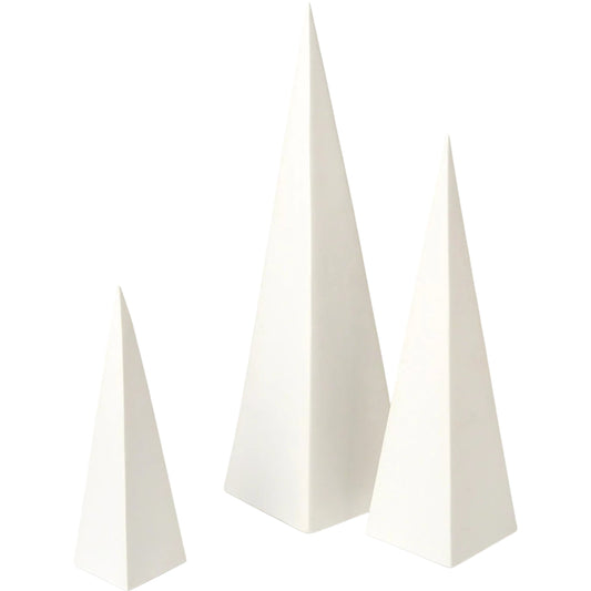 Pyramid Objet by Global Views. Made from ceramic in a eclectic & global style.
