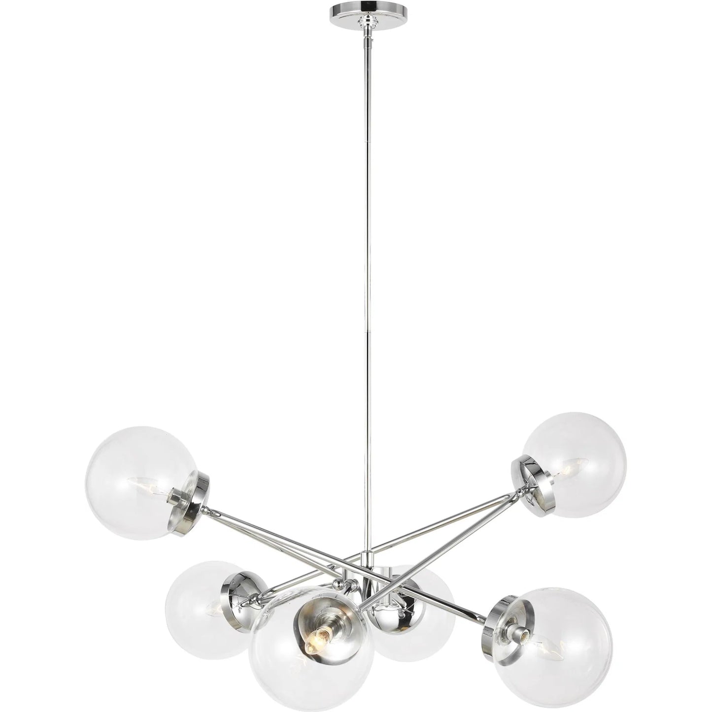 007 SI-2226151 | Primary Silo | Tierney 6-Light Chandelier by Visual Comfort & Co.. Made from steel in a unique style.