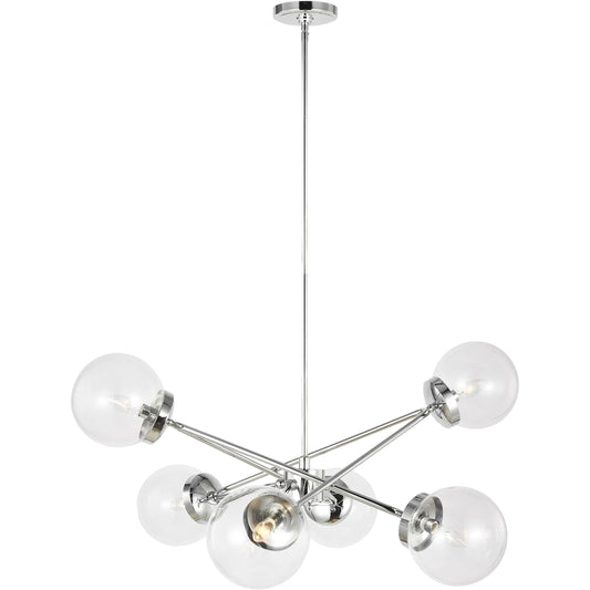Tierney 6-Light Chandelier by Visual Comfort & Co.. Made from steel in a unique style.