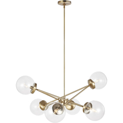 Tierney 6-Light Chandelier by Visual Comfort & Co.. Made from steel in a unique style.
