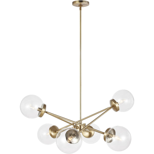 Tierney 6-Light Chandelier by Visual Comfort & Co.. Made from steel in a unique style.