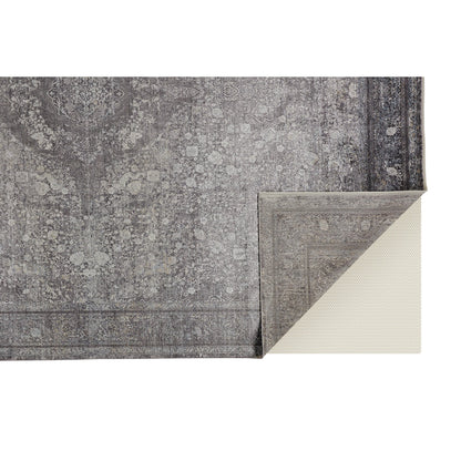 Sarrant Transitional Rug - 3967F by Feizy in gray, silver, ivory. Made from viscose, polyester in a unique style.