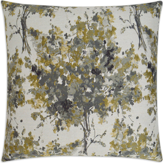 Brevard by DV Kap Home in gray, yellow, barley. Made from 84% polyester, 9% rayon, 7% linen in a modern style.