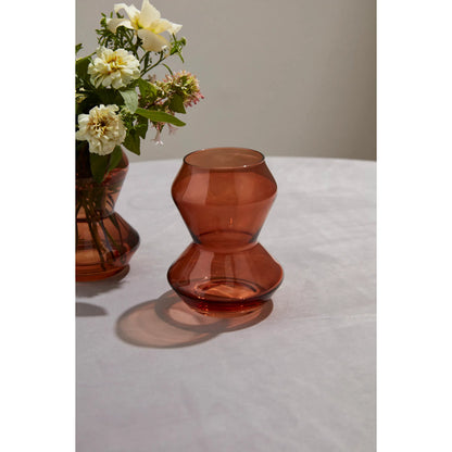 Kigali Vase 2 (Set of 2) by Accent Decor in brown. Made from glass in a modern style.