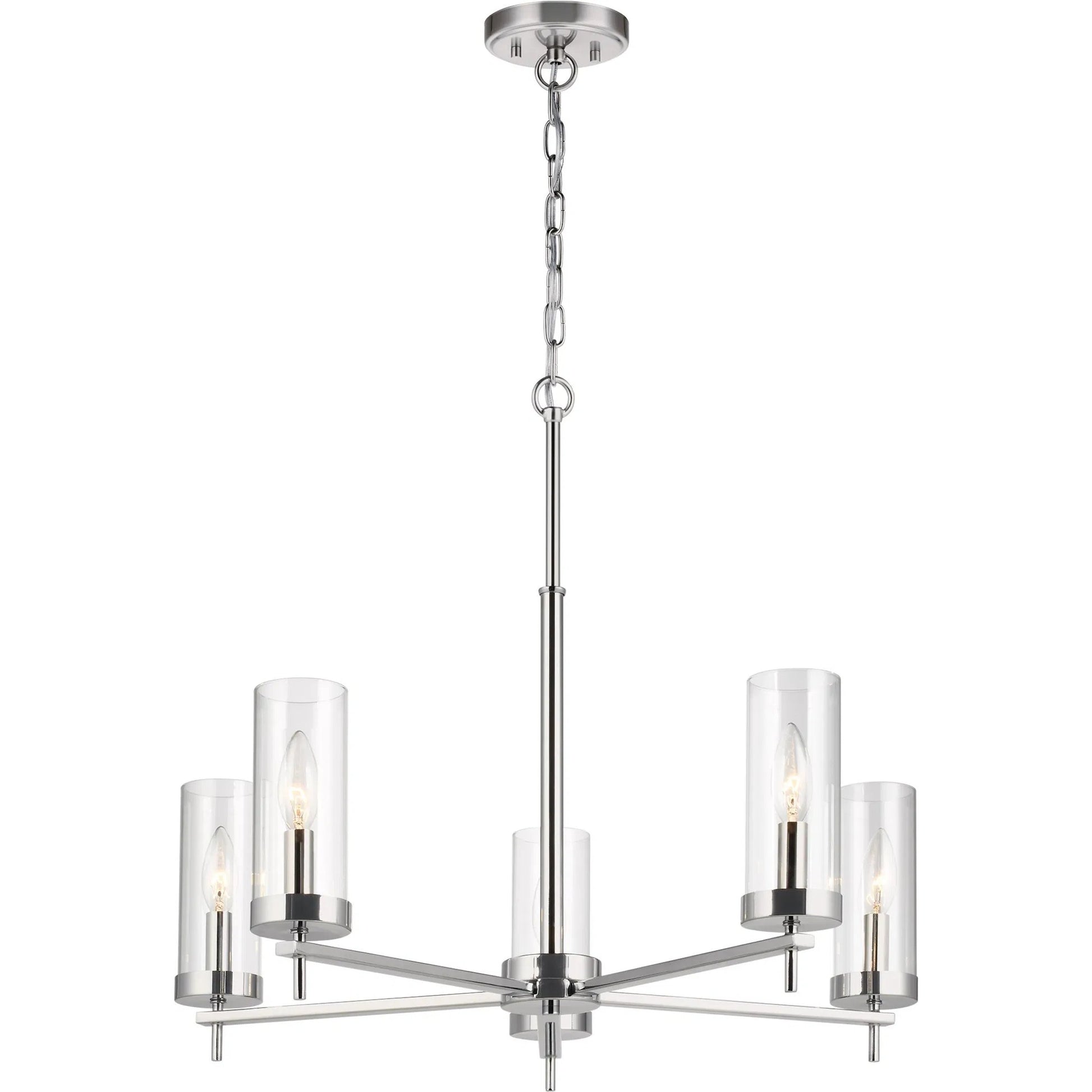 Zire Five Light Chandelier by Visual Comfort & Co.. Made from steel in a unique style.