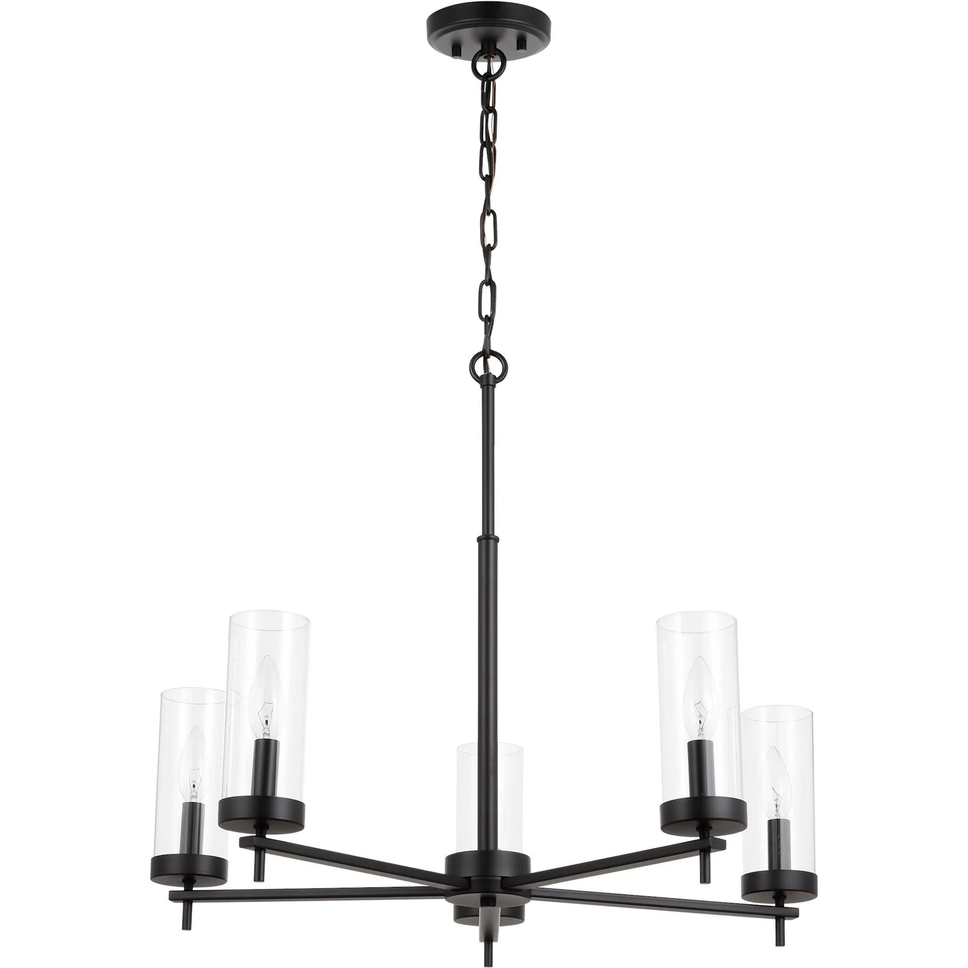 Zire Five Light Chandelier by Visual Comfort & Co.. Made from steel in a unique style.