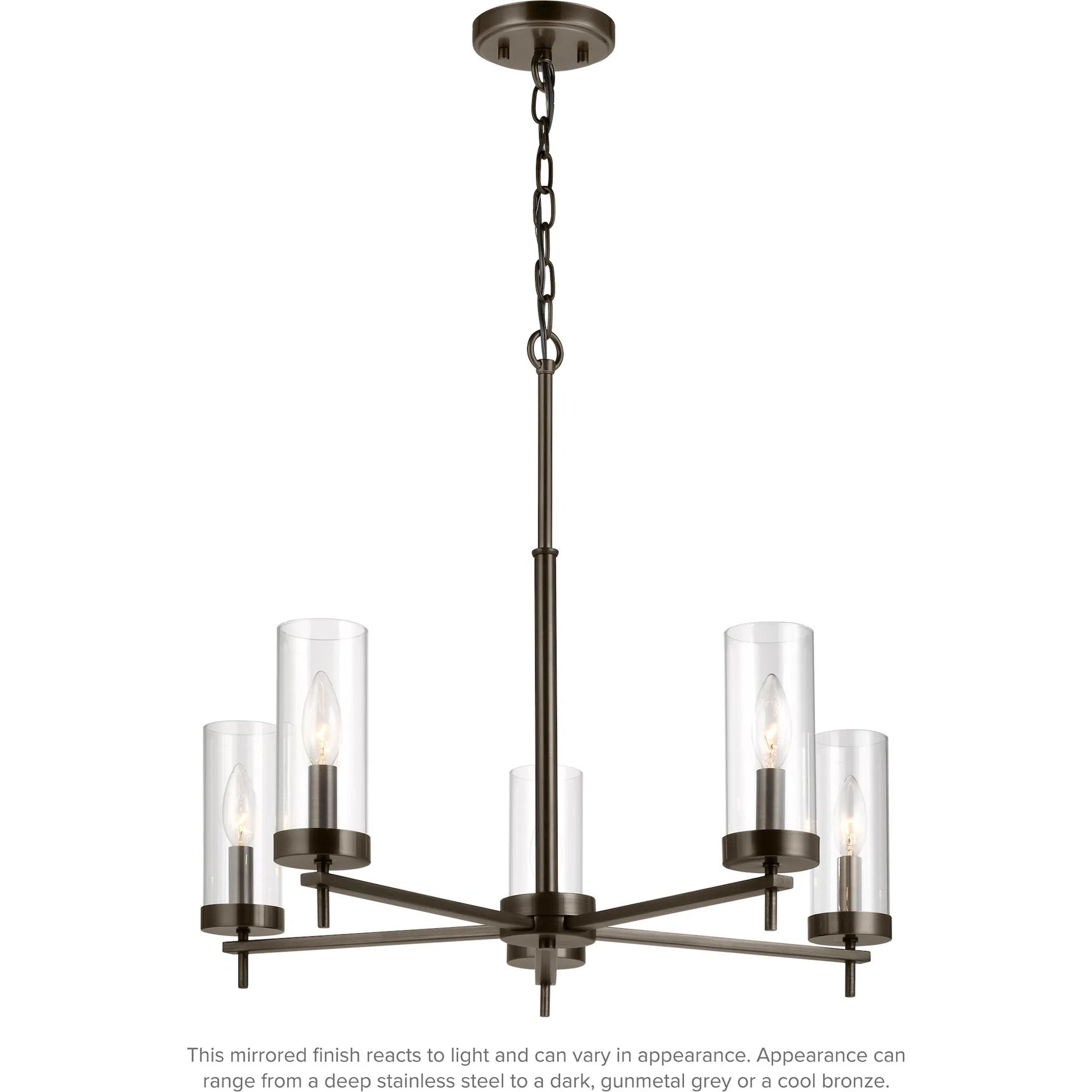 Zire Five Light Chandelier by Visual Comfort & Co.. Made from steel in a unique style.