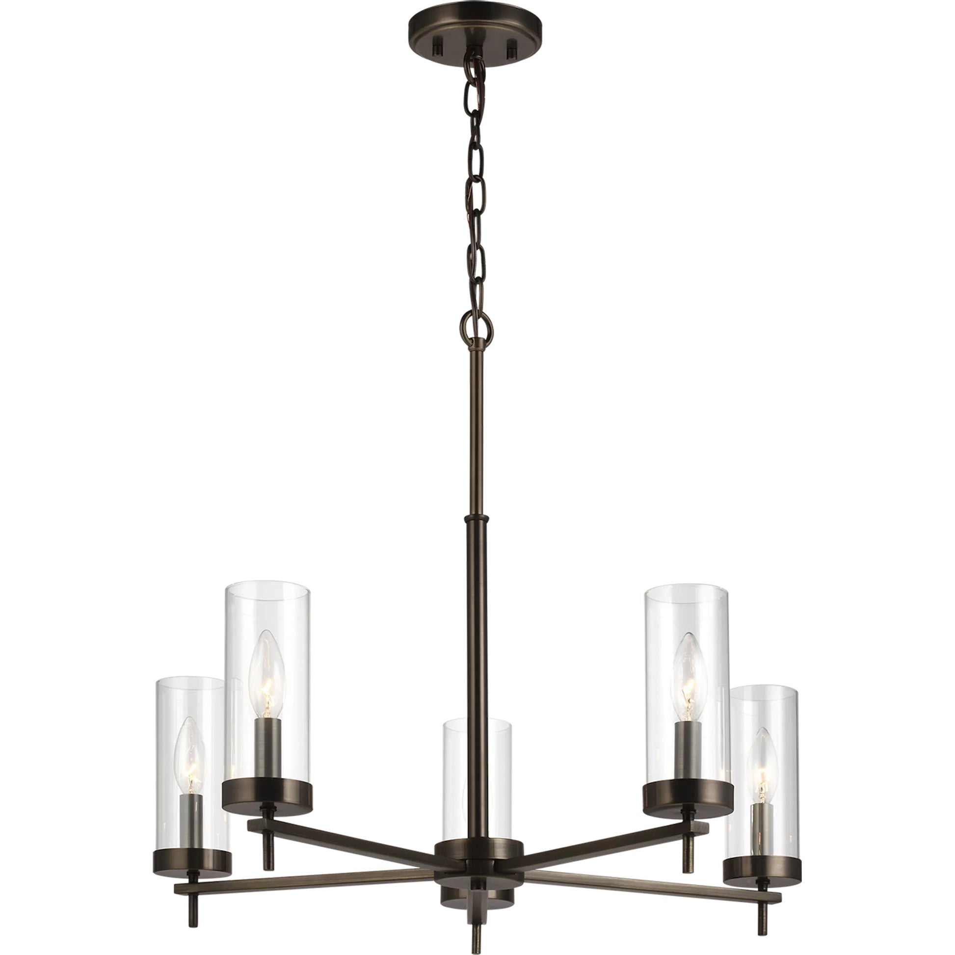 Zire Five Light Chandelier by Visual Comfort & Co.. Made from steel in a unique style.