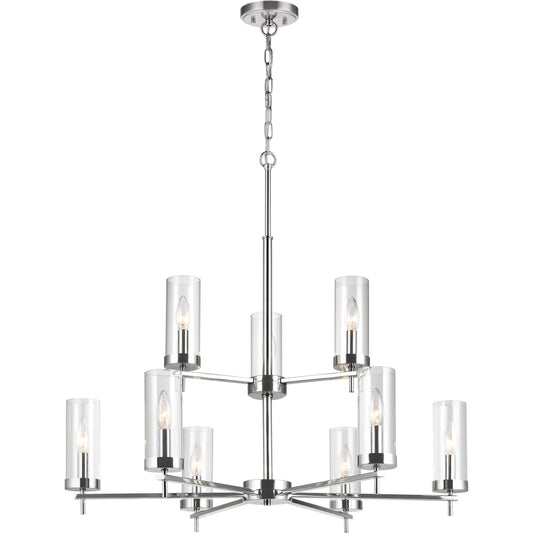 Zire Nine Light Chandelier by Visual Comfort & Co.. Made from steel in a unique style.