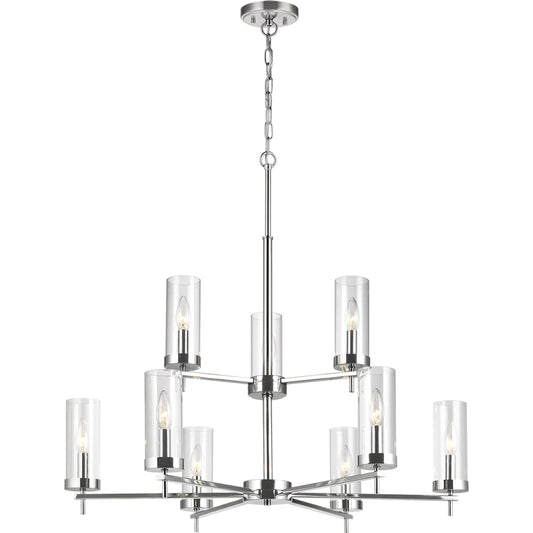 Zire Nine Light Chandelier by Visual Comfort & Co.. Made from steel in a unique style.