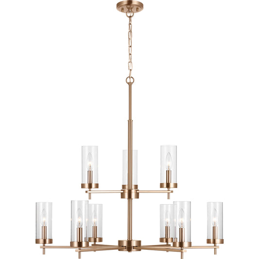 Zire Nine Light Chandelier by Visual Comfort & Co.. Made from steel in a unique style.