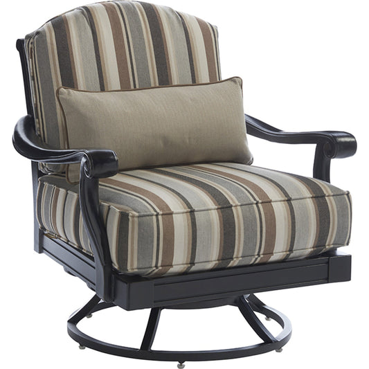 Kingstown Sedona Swivel Chair by Tommy Bahama Outdoor in taupe. Made from unique in a coastal style.