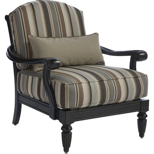 Kingstown Sedona Lounge Chair by Tommy Bahama Outdoor in beige stripe. Made from unique in a transitional style.