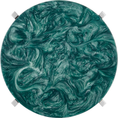 Rina Drinks Table by Currey and Company. Made from composite, stainless steel in a eclectic & global style.