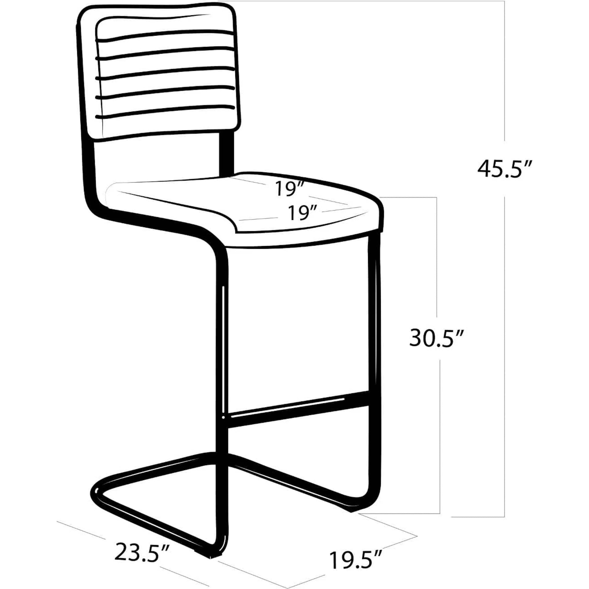 Dylan Bar Stool (Set of 2) by Regina Andrew. Made from leather in a modern style.