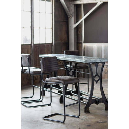 Dylan Bar Stool (Set of 2) by Regina Andrew. Made from leather in a modern style.